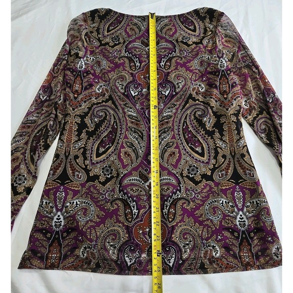 INC Womens Keyhole Neckline Pullover Blouse Large - Picture 10 of 14